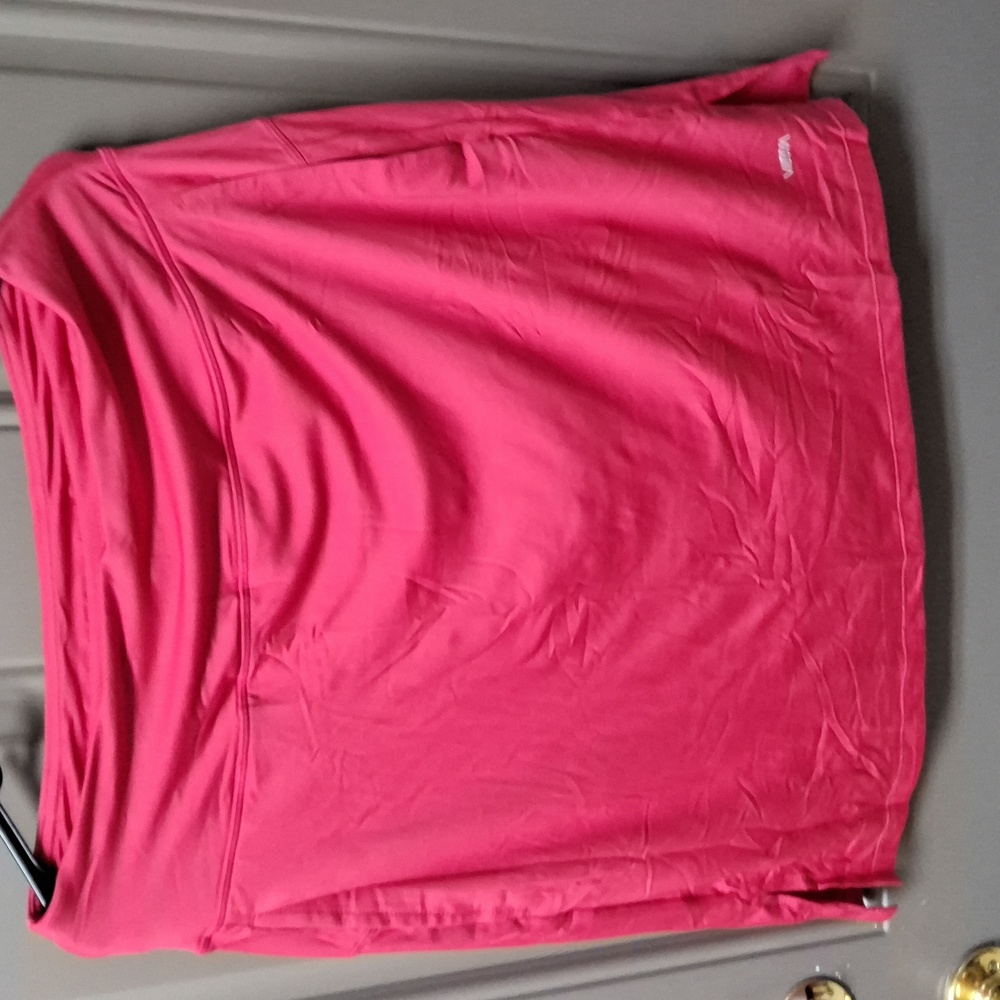 Vibrant Pink Swim Skirt With Built-In Shorts